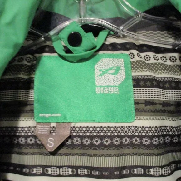 Womens Orage Ski Snow Winter Jacket 3 in 1 Green White Hooded - Picture 7 of 12